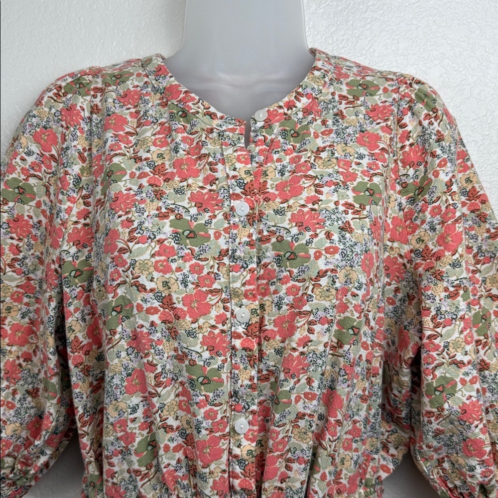 Universal Thread Floral Button-Front Jumpsuit Wit… - image 6